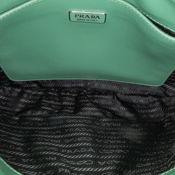 Pre-owned Prada Spazzolato Cleo Shoulder Bag Green