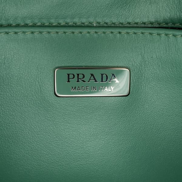 Pre-owned Prada Spazzolato Cleo Shoulder Bag Green