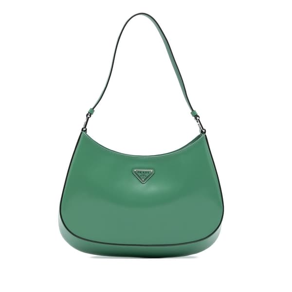 Pre-owned Prada Spazzolato Cleo Shoulder Bag Green