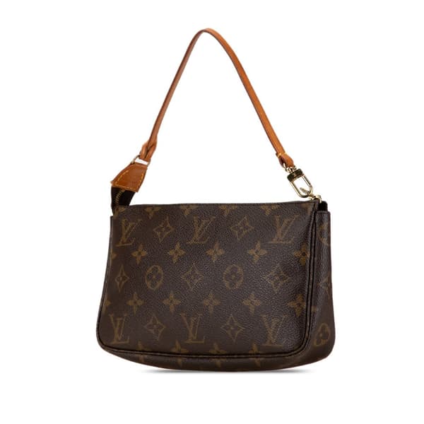 Pre-owned Louis Vuitton Monogram Pochette Accessoires Brown