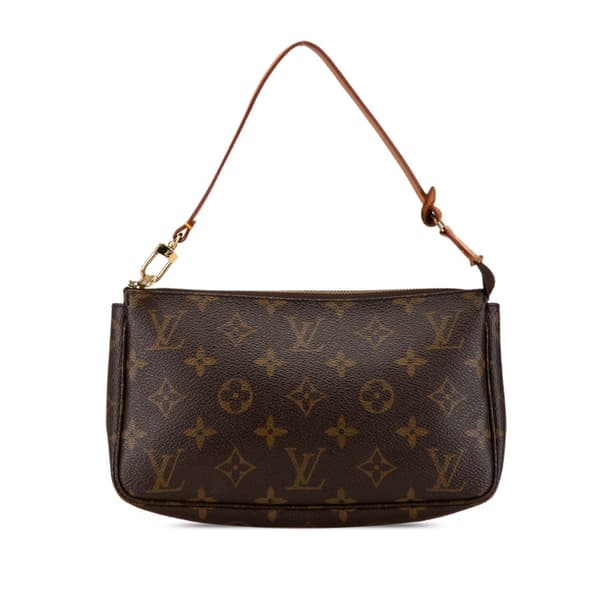 Pre-owned Louis Vuitton Monogram Pochette Accessoires Brown