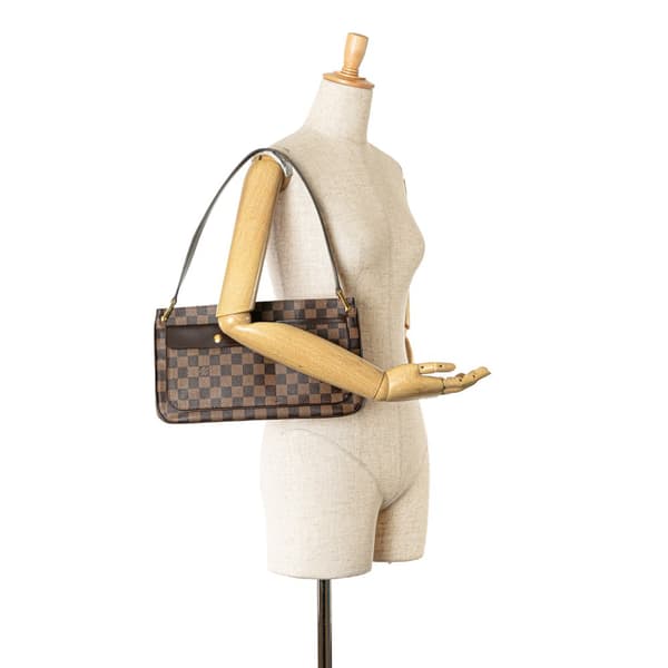 Pre-owned Louis Vuitton Damier Ebene Aubagne Brown