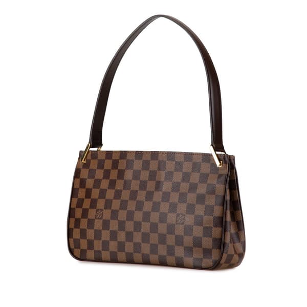 Pre-owned Louis Vuitton Damier Ebene Aubagne Brown