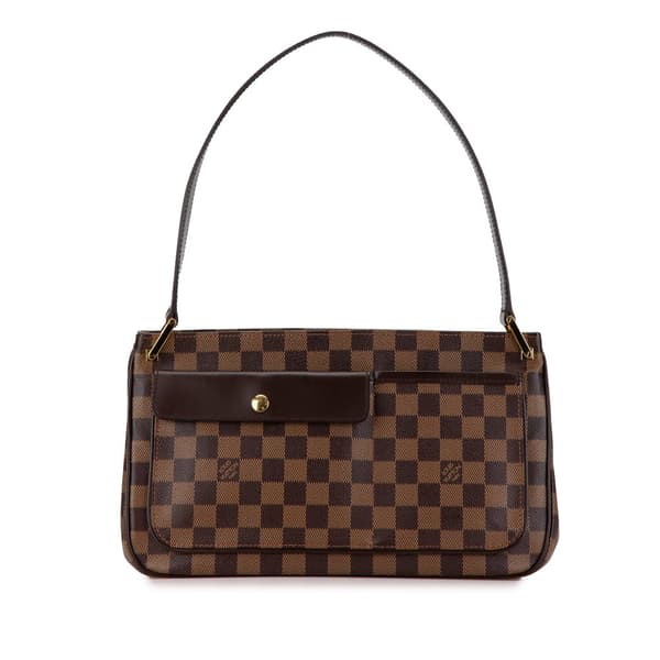 Pre-owned Louis Vuitton Damier Ebene Aubagne Brown
