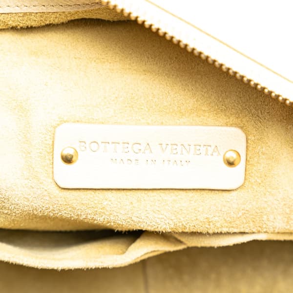 Pre-owned Bottega Veneta Intrecciato-Trimmed Shoulder Bag Brown
