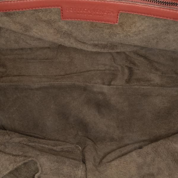 Pre-owned Bottega Veneta Nappa Intrecciato Montaigne Red