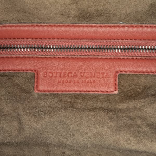Pre-owned Bottega Veneta Nappa Intrecciato Montaigne Red