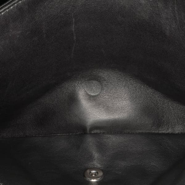 Pre-owned Chanel Jumbo Classic Patent Double Flap Black