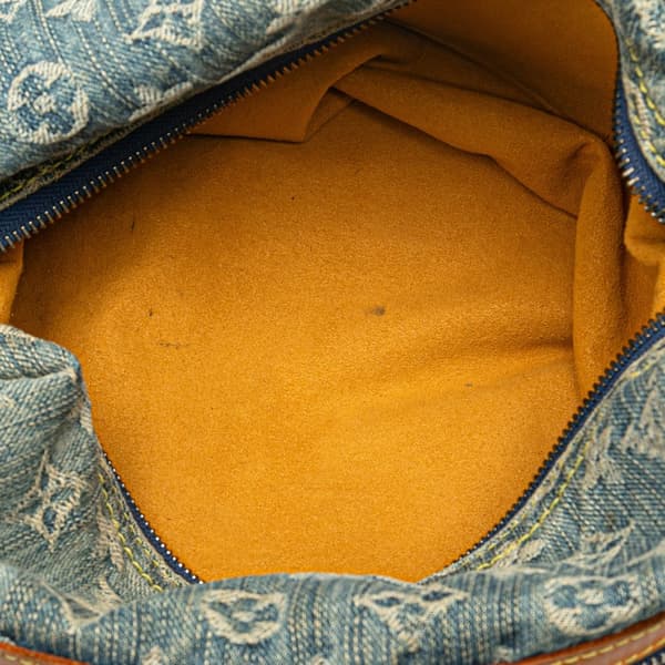 Pre-owned Louis Vuitton Monogram Denim Baggy GM Blue