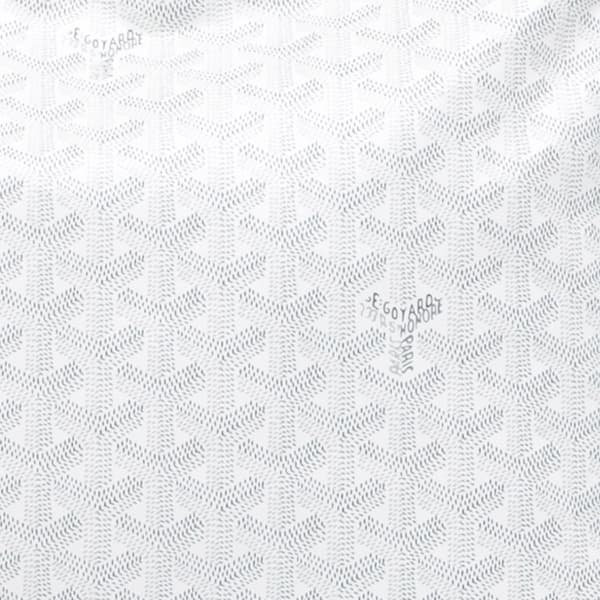Pre-owned Goyard Goyardine Boheme Hobo White