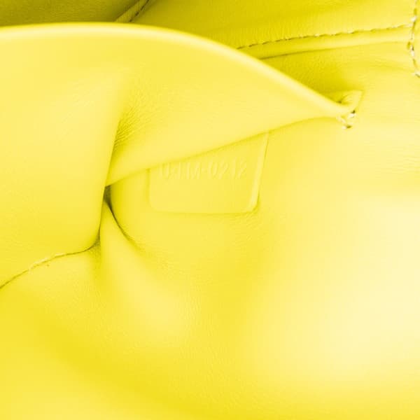 Pre-owned Celine Triomphe Calfskin Cuir Chain Shoulder Bag Yellow