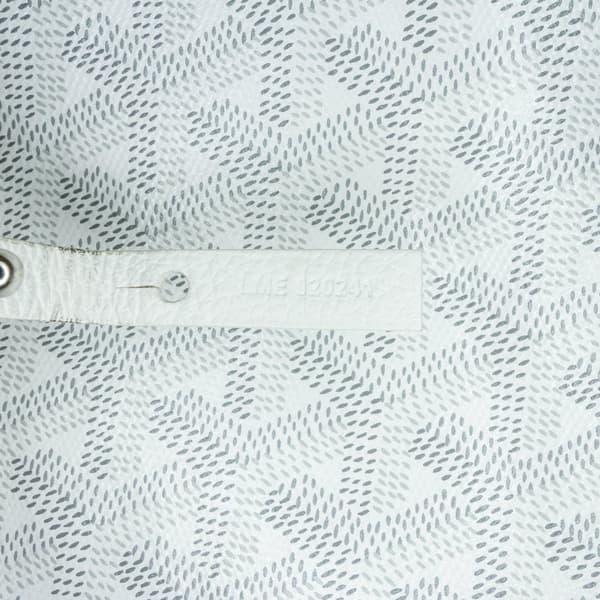 Pre-owned Goyard Goyardine Boheme Hobo White