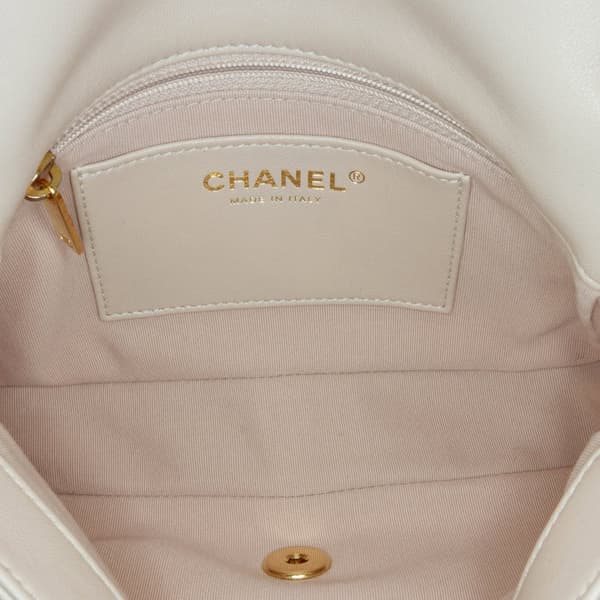 Pre-owned Chanel Small Quilted Lambskin Funky Town Flap Brown