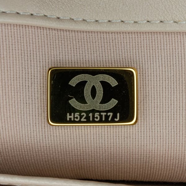 Pre-owned Chanel Small Quilted Lambskin Funky Town Flap Brown