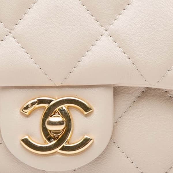 Pre-owned Chanel Small Quilted Lambskin Funky Town Flap Brown
