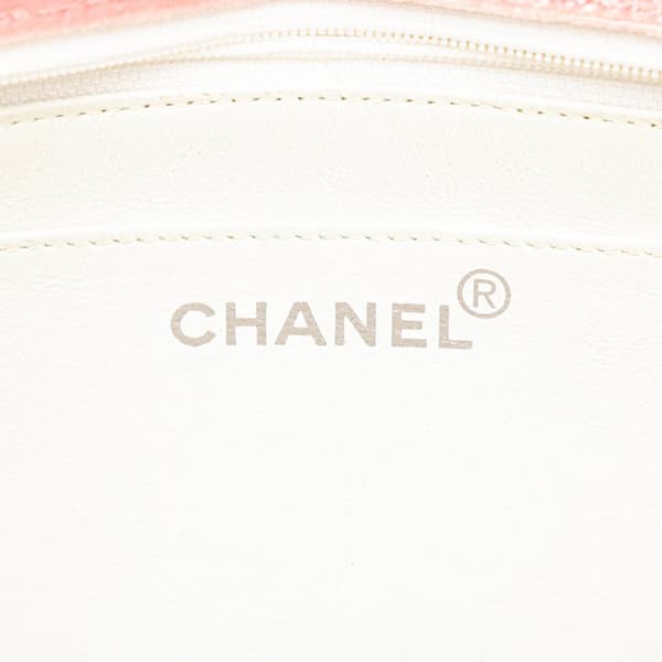 Pre-owned Chanel Medium Micro Quilted Velvet CC Flap Pink