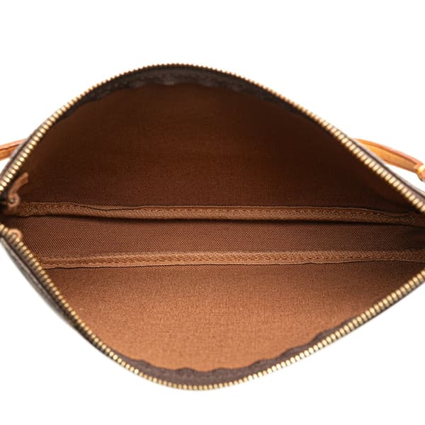 Pre-owned Louis Vuitton Monogram Pochette Accessoires Brown
