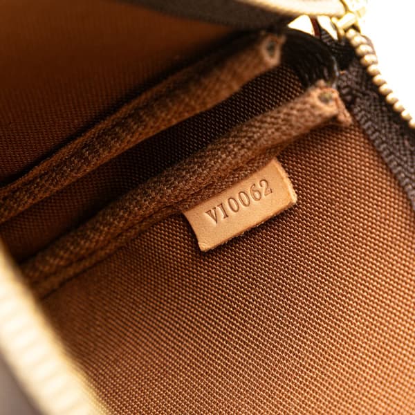 Pre-owned Louis Vuitton Monogram Pochette Accessoires Brown
