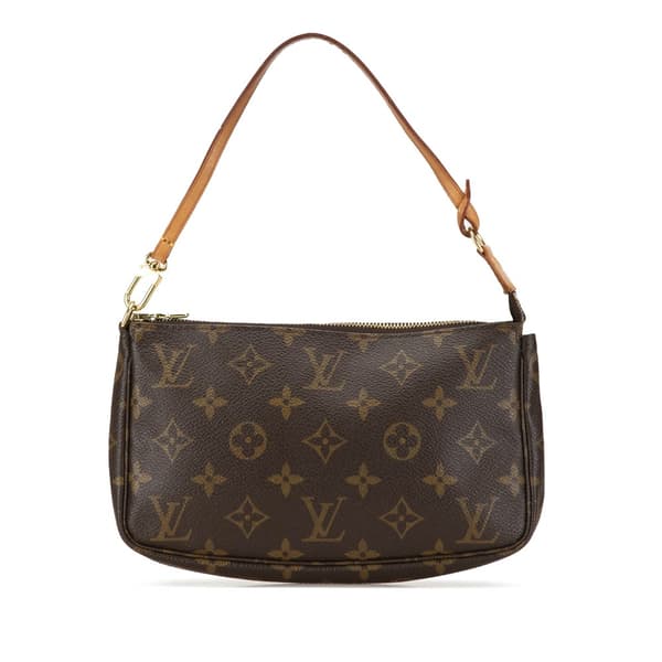 Pre-owned Louis Vuitton Monogram Pochette Accessoires Brown