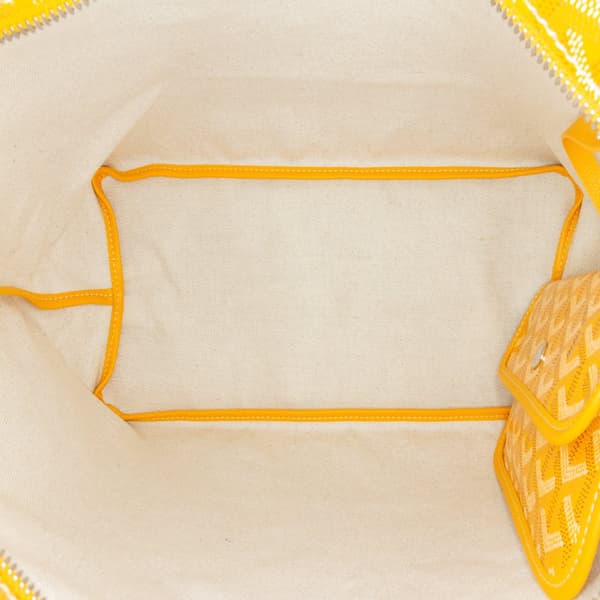 Pre-owned Goyard Goyardine Boheme Hobo Yellow