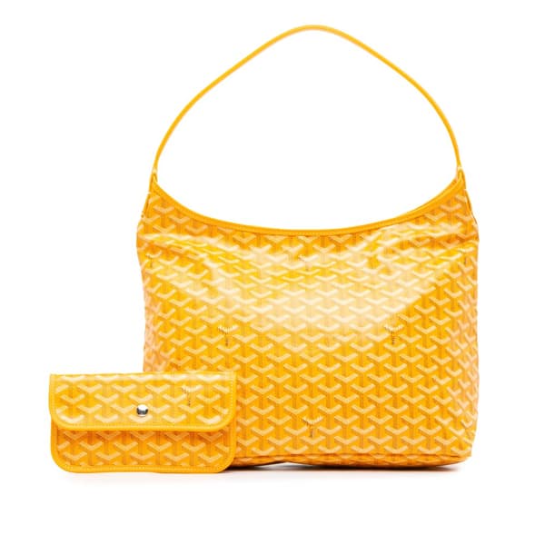 Pre-owned Goyard Goyardine Boheme Hobo Yellow