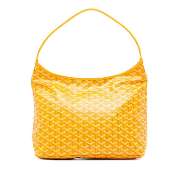 Pre-owned Goyard Goyardine Boheme Hobo Yellow
