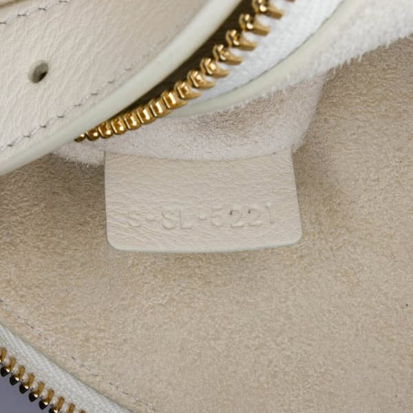 Pre-owned Celine Medium Calfskin Romy Shoulder Bag White