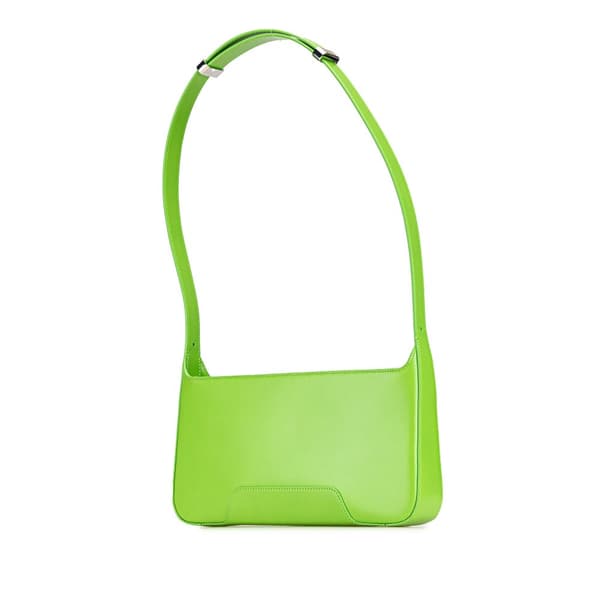 Pre-owned Burberry TB Leather Shoulder Bag Green