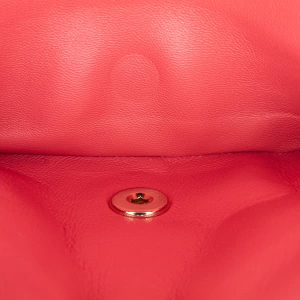 Pre-owned Chanel Medium Classic Chevron Lambskin Double Flap Pink