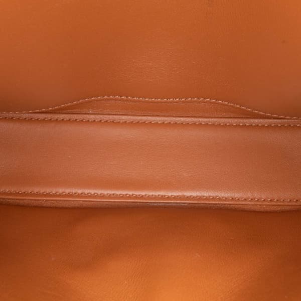 Pre-owned Celine Triomphe Coated Canvas Claude Shoulder Bag Brown