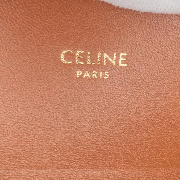 Pre-owned Celine Triomphe Coated Canvas Claude Shoulder Bag Brown