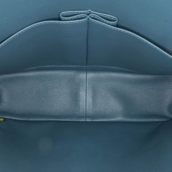 Pre-owned Chanel Jumbo Classic Lambskin Double Flap Blue