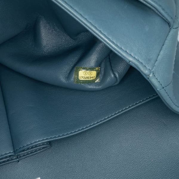 Pre-owned Chanel Jumbo Classic Lambskin Double Flap Blue