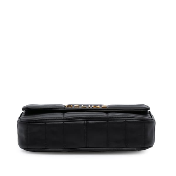 Pre-owned Celine Monochrome Shoulder Bag Black