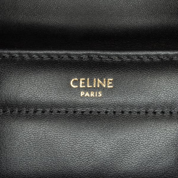 Pre-owned Celine Monochrome Shoulder Bag Black