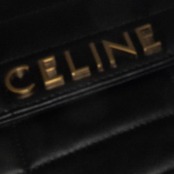 Pre-owned Celine Monochrome Shoulder Bag Black