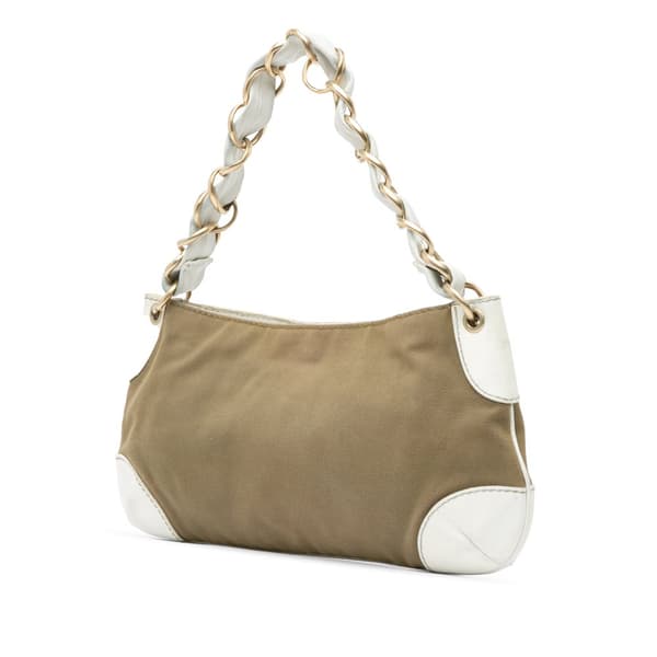 Pre-owned Chanel Canvas Olsen Shoulder Bag Brown