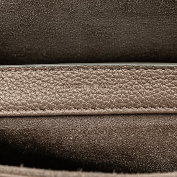 Pre-owned Celine Medium Grained Calfskin Soft 16 Shoulder Bag Brown