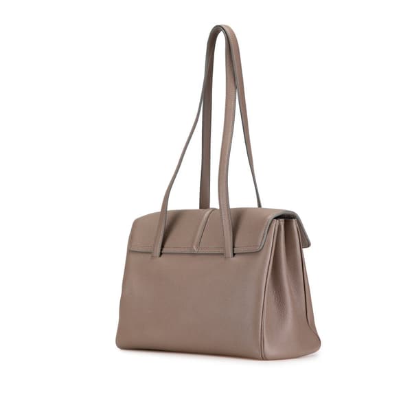 Pre-owned Celine Medium Grained Calfskin Soft 16 Shoulder Bag Brown