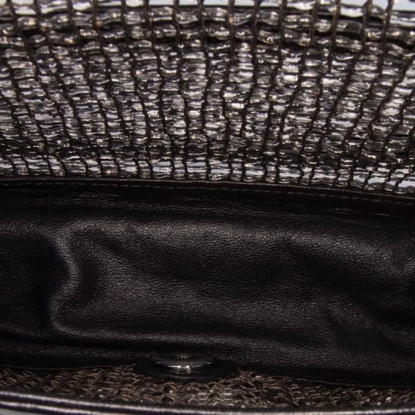 Pre-owned Chanel Small Mesh Butterfly Flap Black
