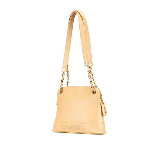 Pre-owned Chanel Caviar Shoulder Bag Yellow