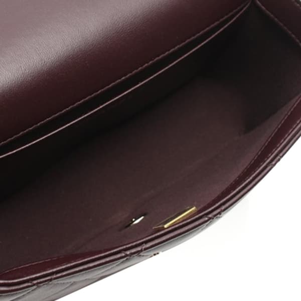 Pre-owned Chanel Medium Quilted Lambskin Whipstitch Flap Brown