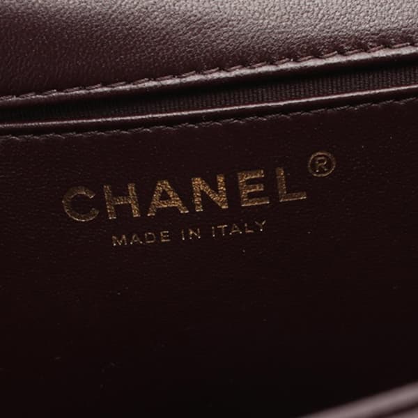 Pre-owned Chanel Medium Quilted Lambskin Whipstitch Flap Brown