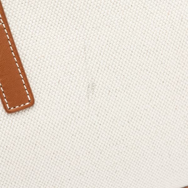 Pre-owned Saint Laurent Canvas Le 5 a 7 Shoulder Bag White