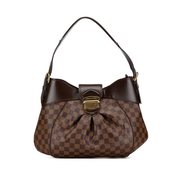 Pre-owned Louis Vuitton Damier Ebene Sistina MM Brown