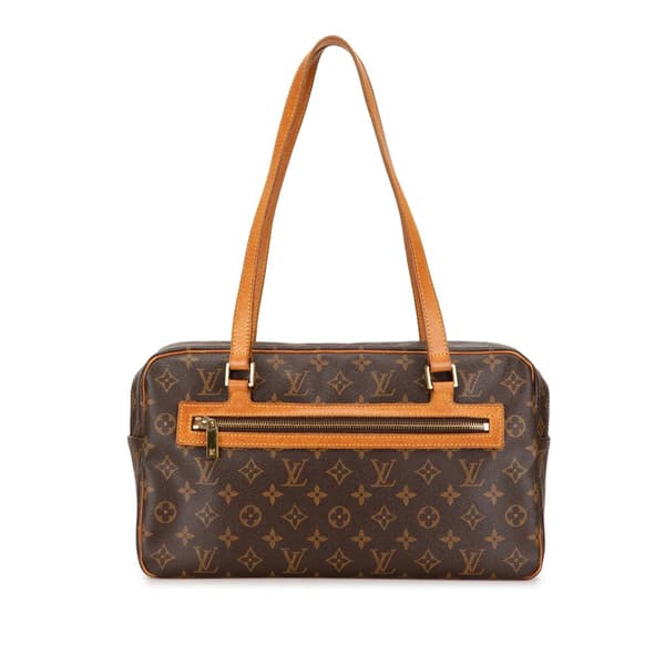 Pre-owned Louis Vuitton Monogram Cite GM Brown