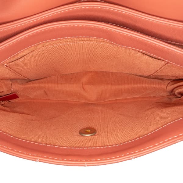Pre-owned Chanel Large Quilted Lambskin Daily Companion Flap Pink