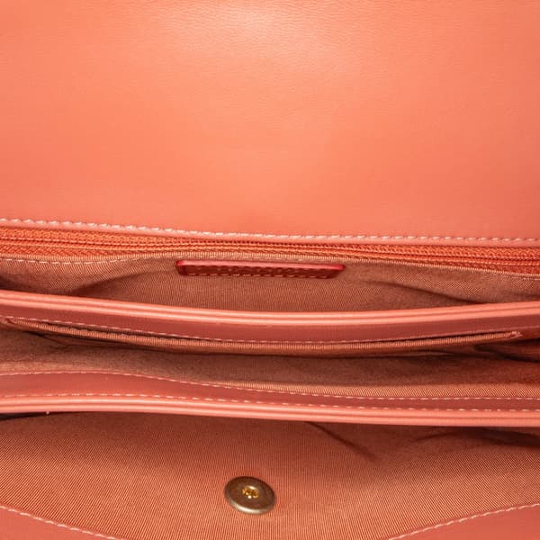 Pre-owned Chanel Large Quilted Lambskin Daily Companion Flap Pink