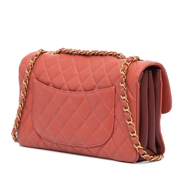 Pre-owned Chanel Large Quilted Lambskin Daily Companion Flap Pink