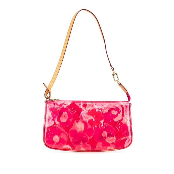 Pre-owned Louis Vuitton Monogram Vernis Ikat Pochette Accessoires Pink